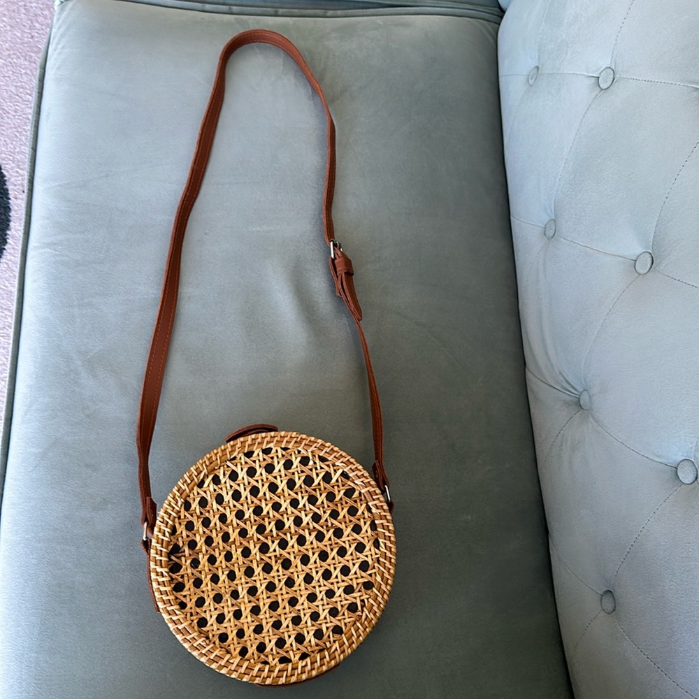 Vintage Wicker Crossbody bag